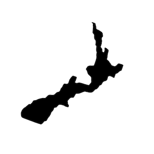 Overzicht Nieuw-Zeelandse magneet, koelkastmagneet Nieuw-Zeeland, Nieuw-Zeelandse magneet beschrijfbaar, Nieuw-Zeelandse souvenir, aardrijkskunde lesmateriaal