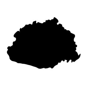 Imán de Fiji de contorno, imán de nevera Fiji, imán de Fiji grabable, recuerdo de Fiji, material didáctico geografía