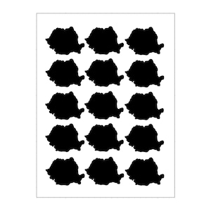 Rumänien Leuchtsticker, reflektierende Rumänien Aufkleber, Länder Sticker, Rumänien Reiseerinnerung, Rumänien Souvenir
