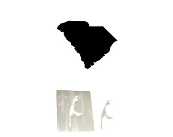 Película de plantilla de Carolina del Sur, contorno de película de PVC de plantilla de Carolina del Sur para trabajos de pintura y pulverización, textiles de película de plantilla