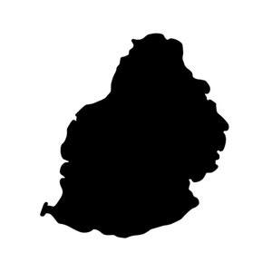 Outline Mauritius magnet, fridge magnet Mauritius, Mauritius magnet writable, Mauritius souvenir, teaching material geography