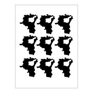 St Gallen sticker outline, Canton St Gallen sticker vinyl, St Gallen holiday memento, St Gallen canton souvenir, Switzerland Travel Diary
