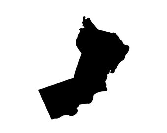 Outline Oman magnet, Oman fridge magnet, Oman write-on magnet, Oman souvenir, geography teaching material