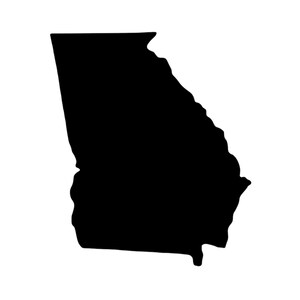 Georgia Outline Magnet, Georgia Fridge Magnet, Georgia Outline Writeable Magnet, Geography Teaching Material