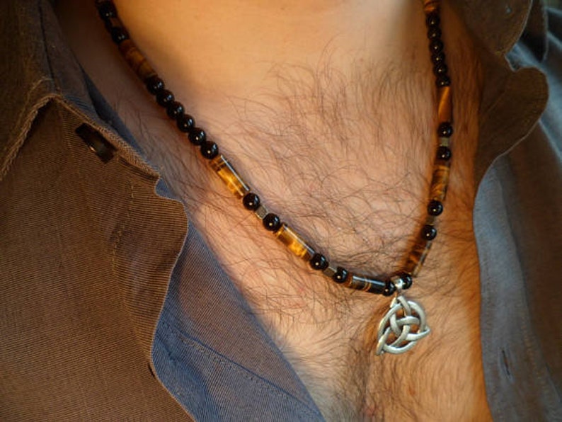 SALE Natural Stones Turquoise Gift for Men Mens Gemstone Beaded Necklace Coconut Shell Beads,Wooden Cross Mens Necklace,Ethnic Necklace