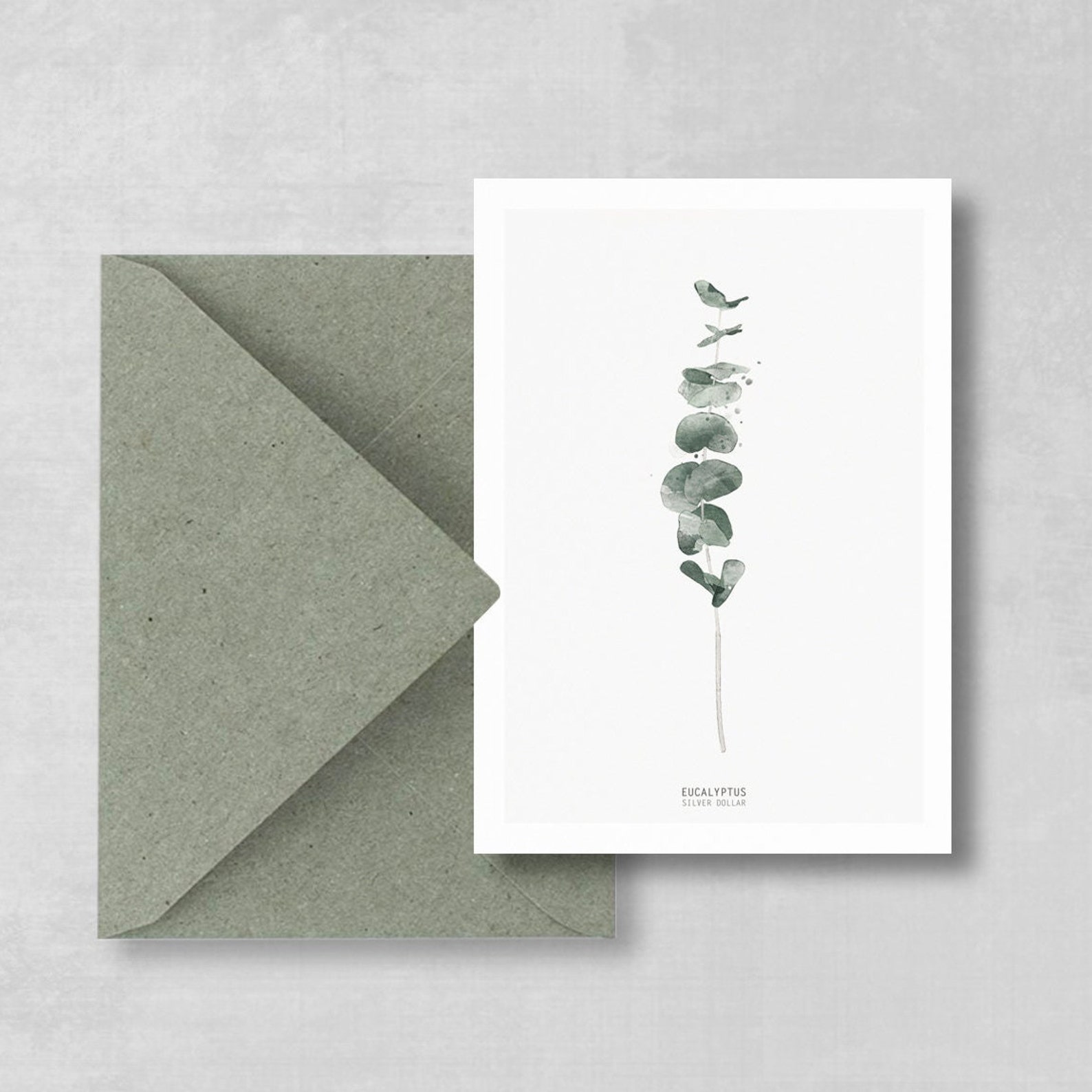 50 Stück Botanische Postkarten Set - Vintage Design Mit