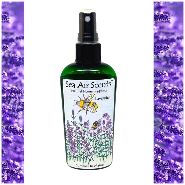 Lavender -Sea Air Maine - Natural Room Spray - Spring Scents - Sea Air Scents - Made in Maine - Essential Oils - Aromatherapy