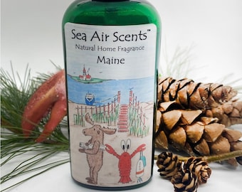 Maine - Natural Balsam and Pine Room Spray, Evergreen Air Freshener, Maine Christmas Gift, Holiday Scent, Xmas Tree Fragrance, Essential Oil