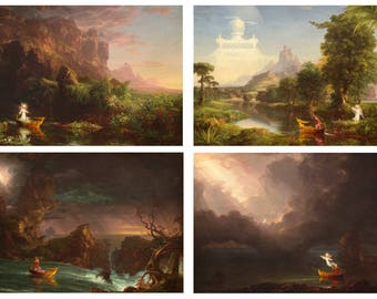 Thomas Cole - Voyage of Life - Complete Set - 4 Art Prints - 11x17