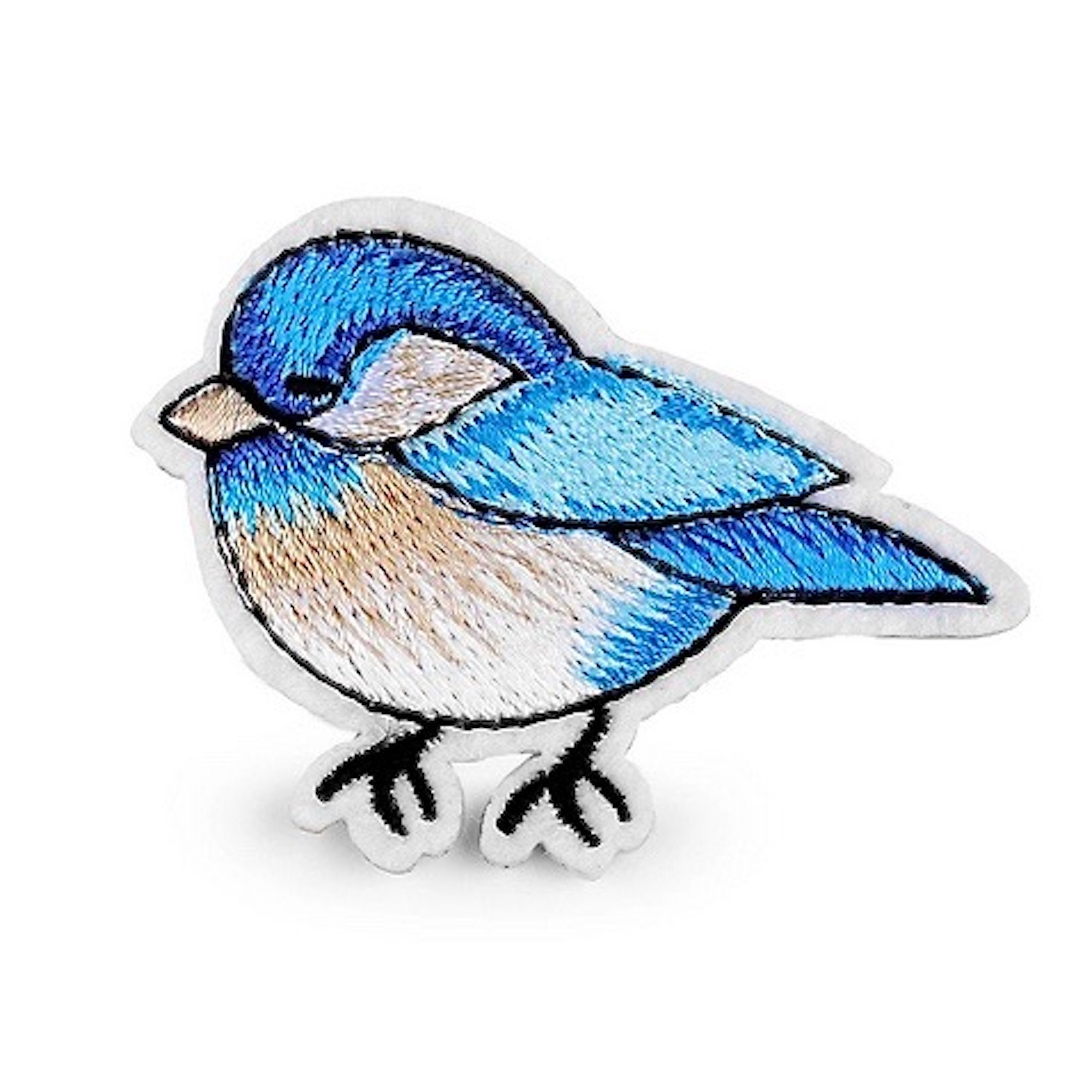 Toppa Ricamata Termoadesiva Con Tucano Blu, Pappagallo, Uccello Tropicale - Italia