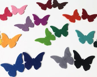 Felt Butterflies, Large Felt Die Cuts, Large Butterfly Applique for Sewing & Kids Crafts in Beautiful Bright Choice of Colors