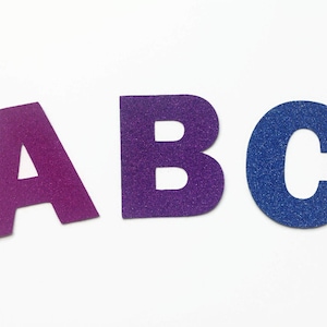 Lettere glitterate extra large, lettere fustellate in cartoncino da 9 pollici, decorazioni per matrimoni e feste, striscioni e vari progetti artigianali