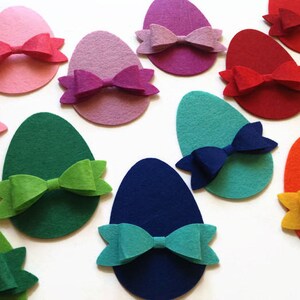 Uova di Pasqua completamente assemblato, Applique per banner, casa e decorazione per feste e altri progetti di cucito