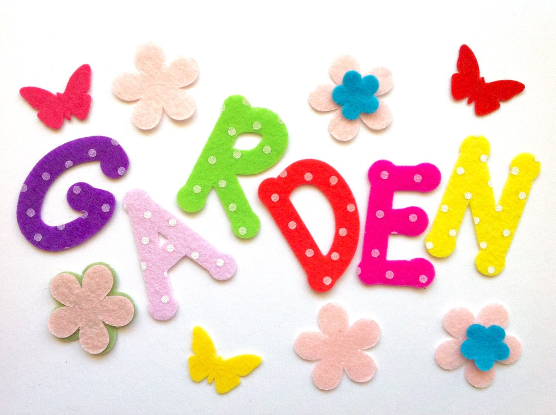 Polka Dot Felt Die Cut Letters 2 Alphabets 52 Pieces 2 Etsy