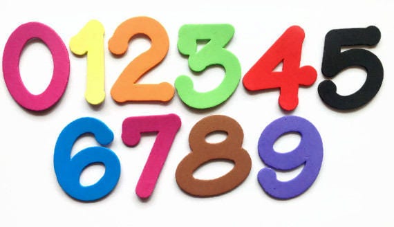 EVA Foam Numbers, Die Cut Numbers, Musgami Numbers for Scrapbooking,  Cardmaking, Favors & Craft Projects 