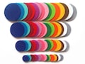 Felt Circles, Felt Die Cuts, Applique Circles for Sewing and Craft Projects, Different Sizes and Colours Available, Pack of 50 product logo
