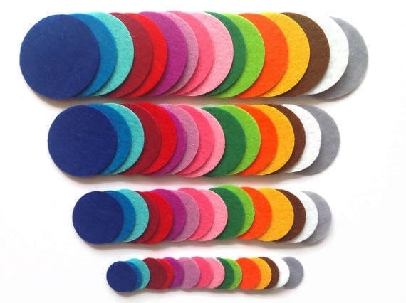 400PCS Felt Circles 1 Inch White Thick Craft Felt Pads for DIY Projects  Sewing Handcraft Make Hairpin Hair Accessories