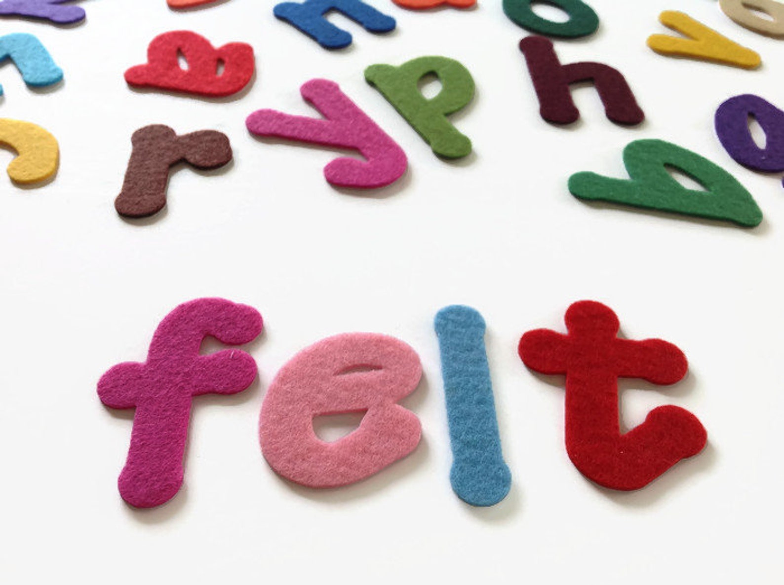 Peel and Stick Alphabet Adhesive Backed Felt 2inch Letters Etsy