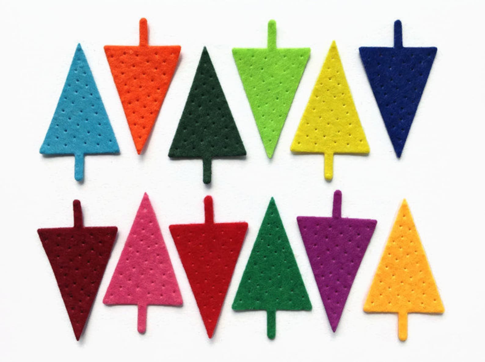 Felt Tree Die Cut Christmas Tree Decoration Holiday and Etsy