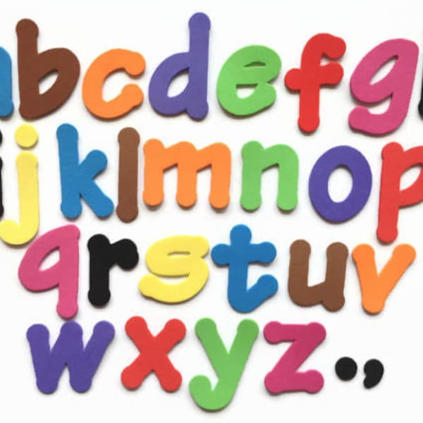 Foam Letters, Self-adhesive, 2 Inches - Fun Foam Die Cut Alphabet Lowercase Letters for Kids, Crafting & School Projects