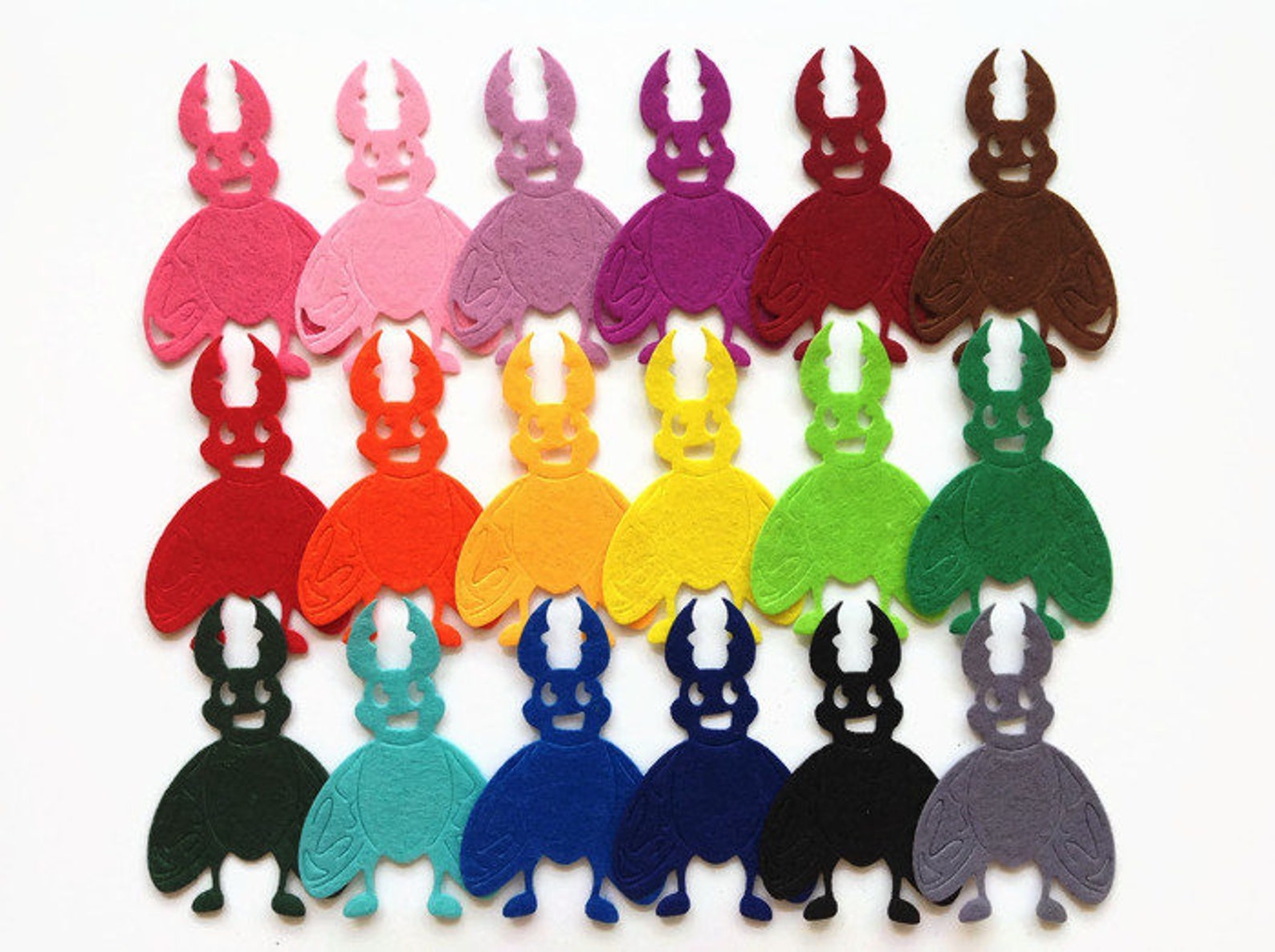 Scarab Beetle Die Cut Felt Insect Applique Shape for Sewing Etsy