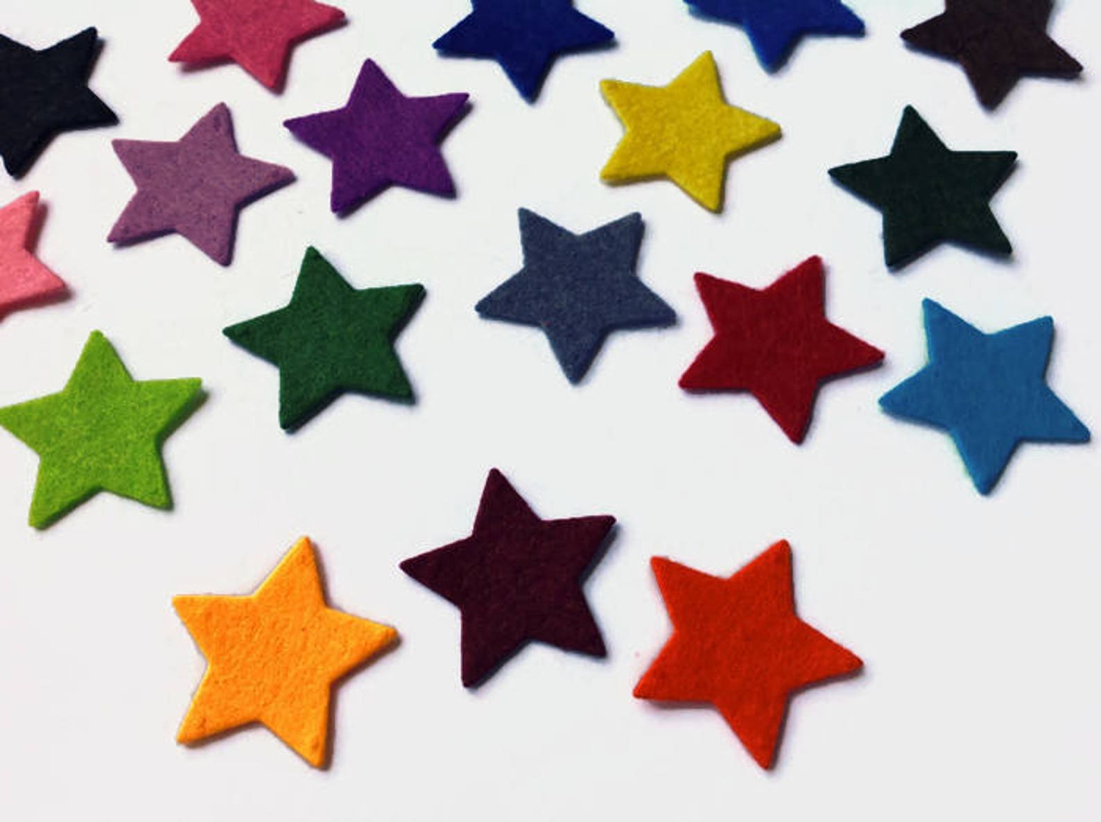 Star Die Cut Colourful Felt Star for Sewing and Craft Etsy