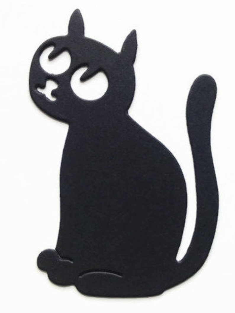 Cat die cut high quality cardstock paper animal die cuts etsy