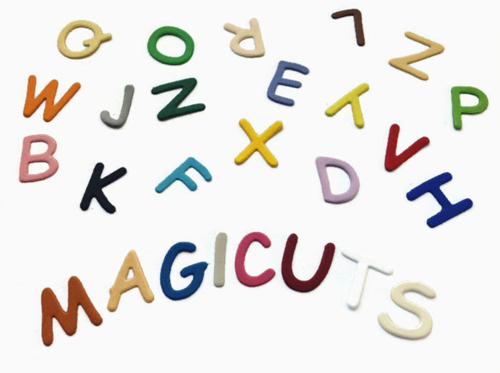 Cute Cardstock Paper Letters Uppercase Die Cut Alphabet Set Etsy