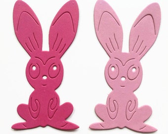 Bunny Die Cut, High Quality Cardstock Paper Animal Die Cuts, Cute Easter Bunny for Party Decor, Cardmaking, Tags & Craft Projects