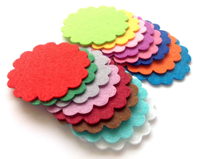 Felt Circles Felt Die Cuts Applique Circles for Sewing and Etsy