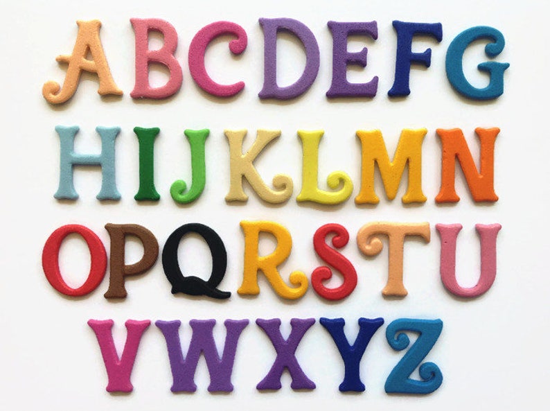 Fun Foam Die Cut Letters EVA Foam Sticker Alphabet Etsy