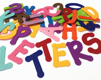 Felt Letters, 2 Inch Uppercase Alphabets - Choose Your Colors! - Die Cut Letters for Crafts, Sewing, Flannel Boards and School Supplies