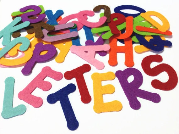 1.25 Letters, Iron on Letters, No Sew Felt, Upper Case Letters, Alphabet 1  1/4 Tall, 26 Colors to Choose From. 