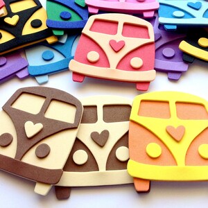 Adesivi, fustellati di camper, di schiuma autoadesiva EVA divertimento schiuma per i progetti fai da te, automobili di schiuma per bambini artigianato & scuola