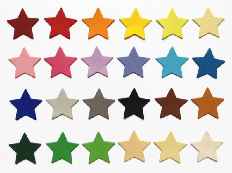 Star Die Cut Quality Cardstock Paper Star Shapes for Card Etsy