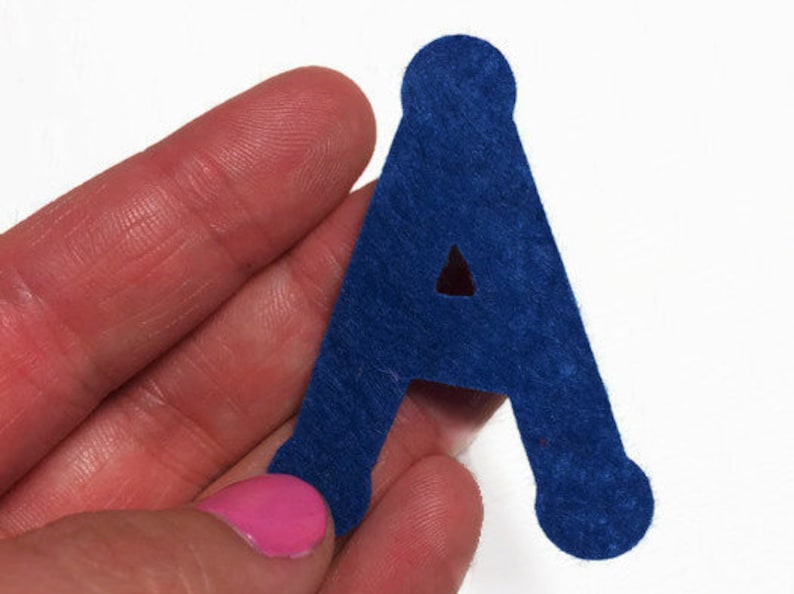 Felt Letters 2 Alphabets 52 Pieces Die Cut Capital Letters Etsy