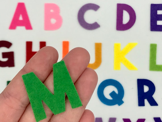 Ensemble De Lettres Cursives Pour Tableaux à Lettres En Feutre