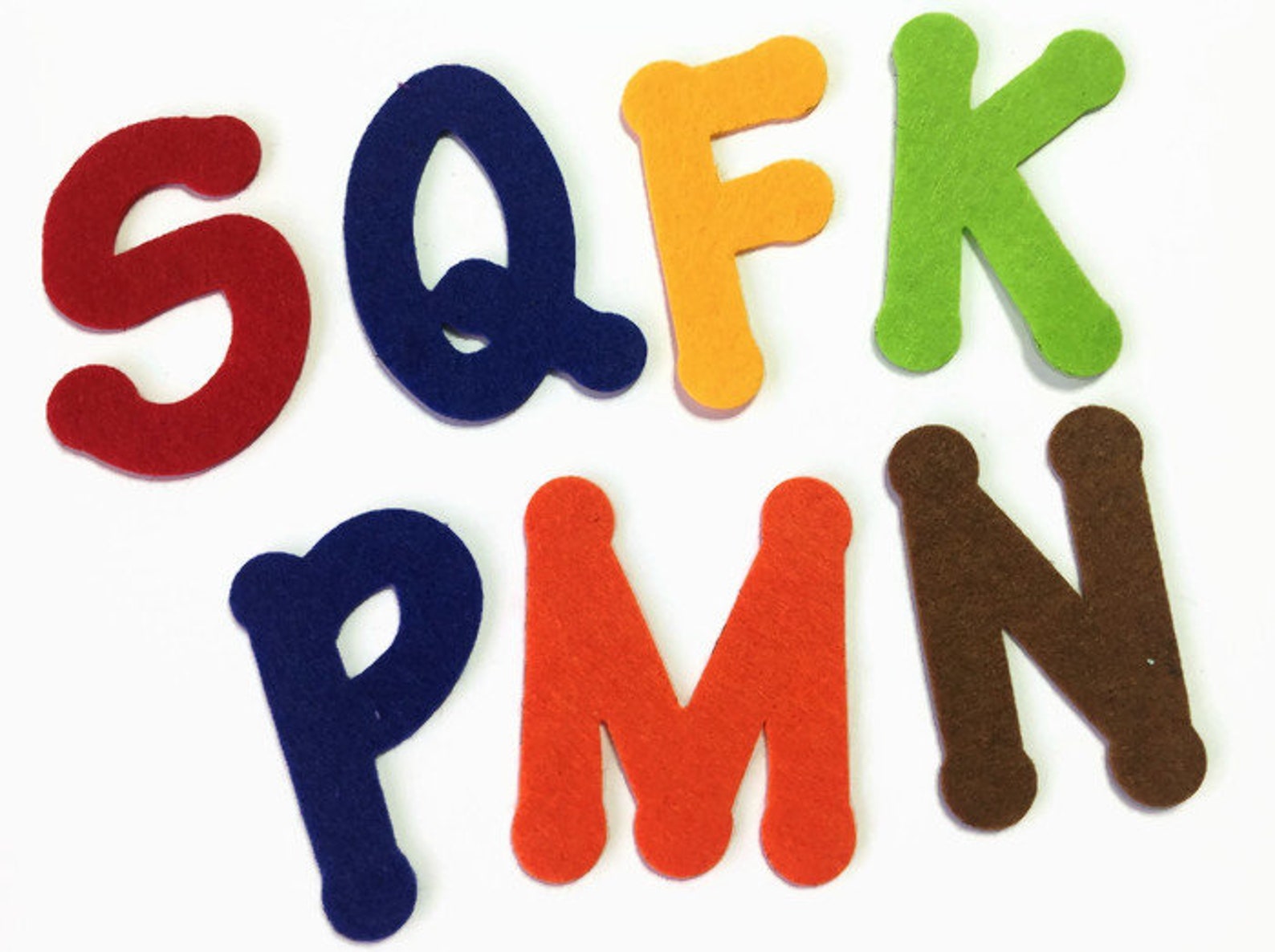 Felt Letters 2 Alphabets 52 Pieces Die Cut Capital Letters Etsy