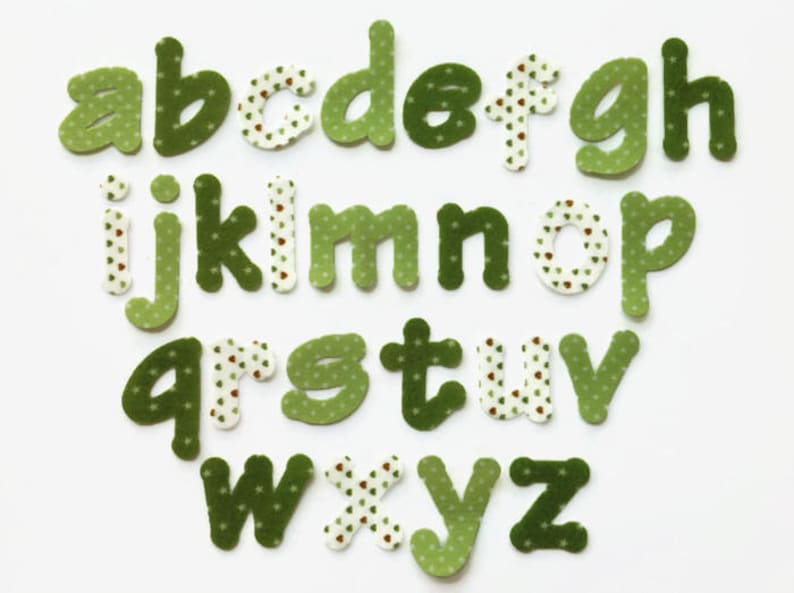 Alphabet Letters & Numbers Felt Die Cut Sets for Crafting Etsy