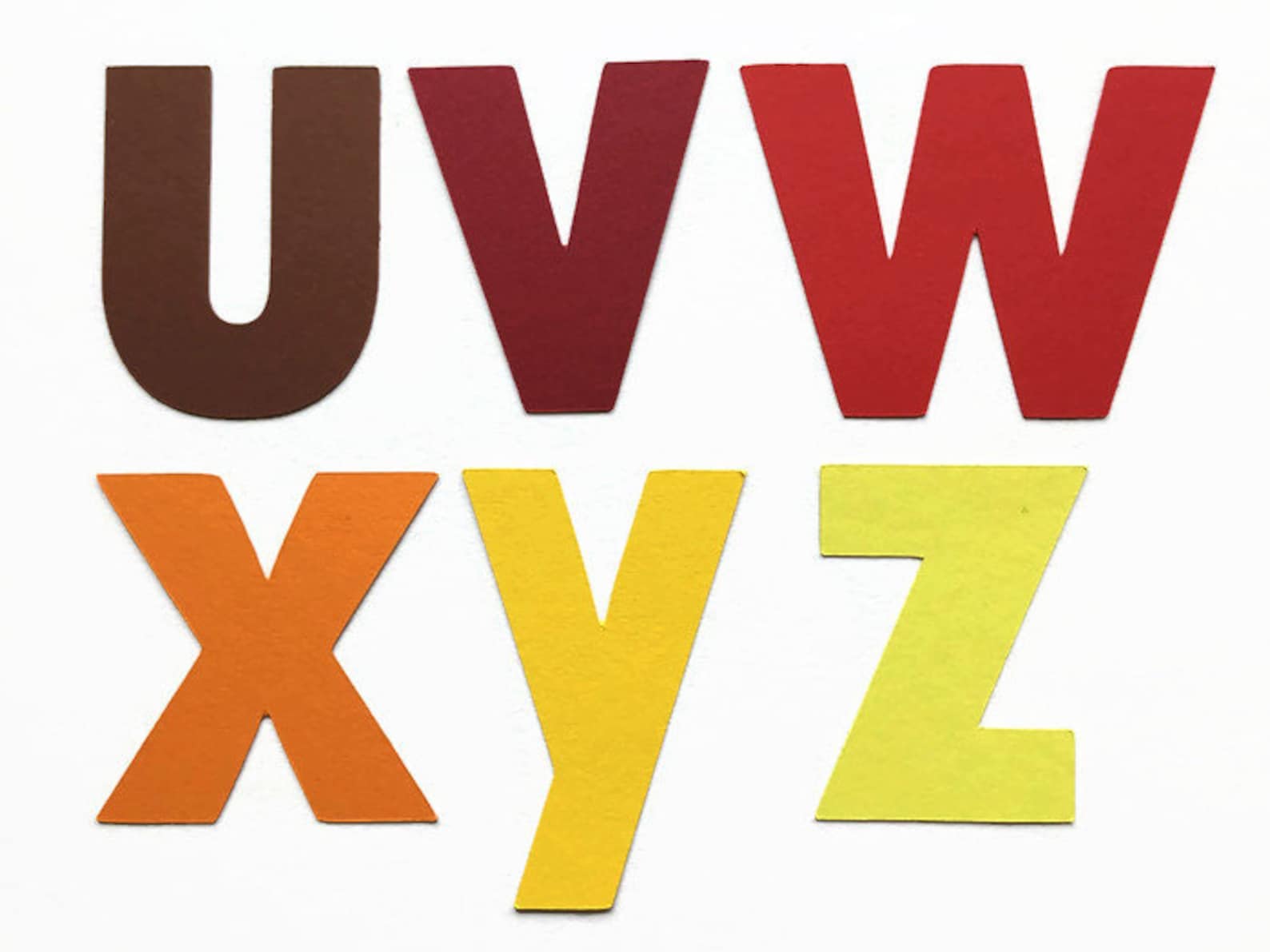 3 Inch Cardstock Paper Letters Full Alphabet 26 Lowercase Etsy UK