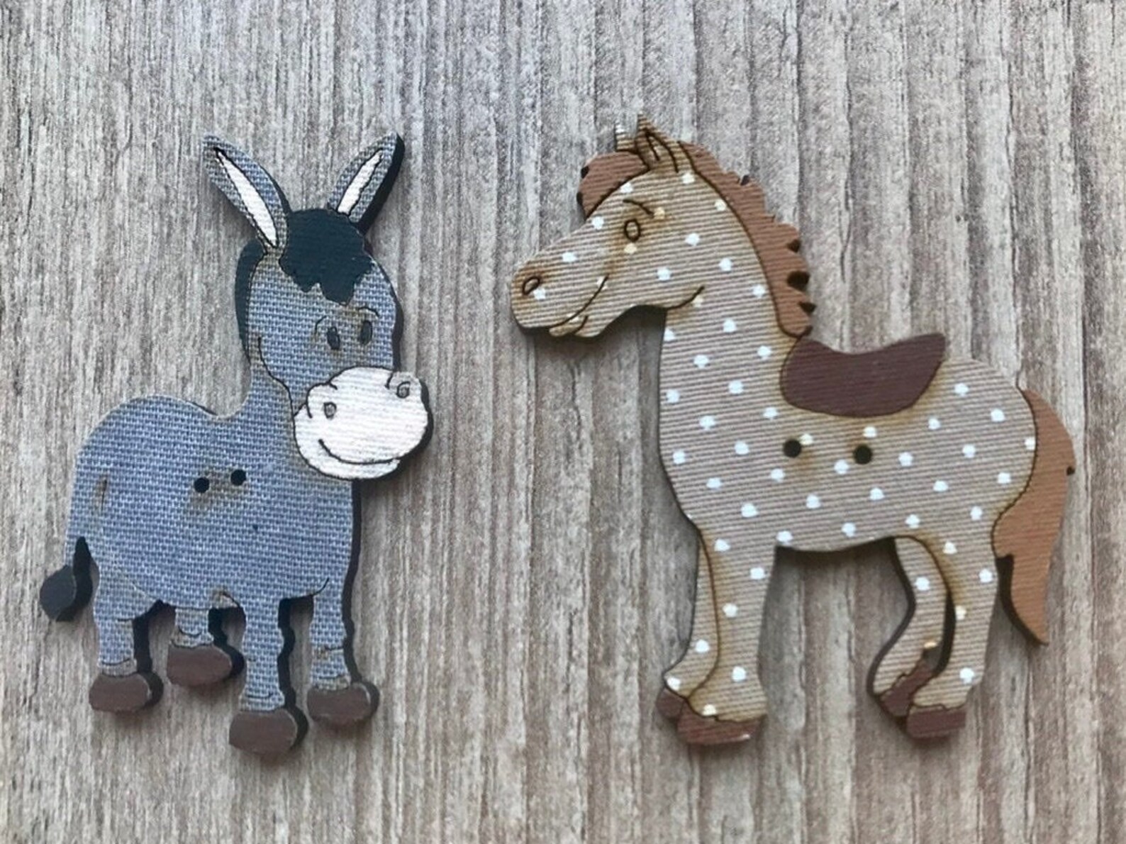 Large Nativity Buttons Christmas Crafts Mary Joseph Baby Etsy