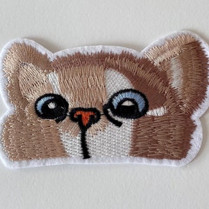 Iron On Cat Patch, Embroidered Cat Patch, Cat Lover, Kitten Patch