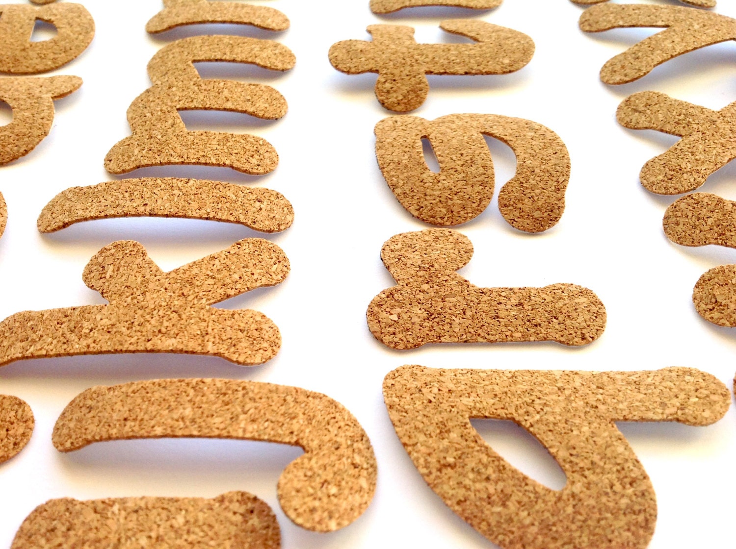 Alphabet Stickers, Alphabet Letter Sets, Self-adhesive Cork Die