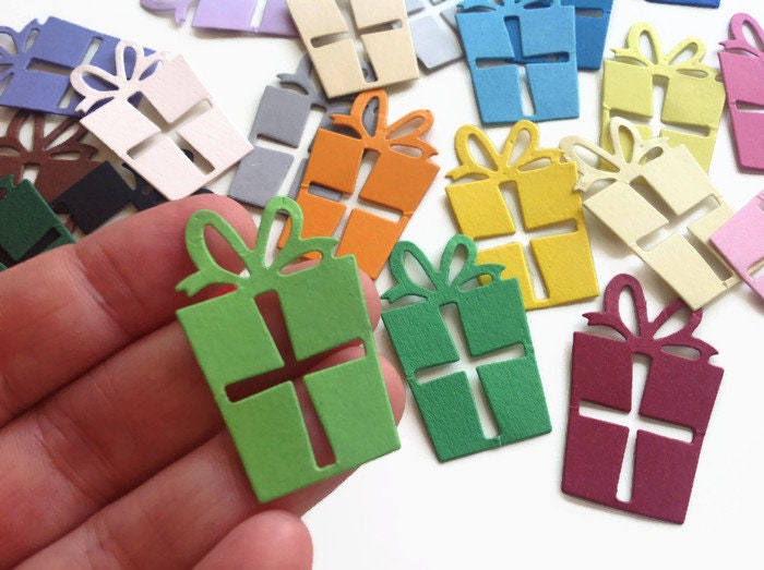Gift Die Cut Christmas Decorations Birthday Holiday and Etsy