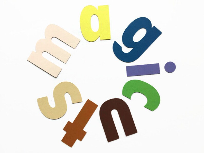 4 Inch Die Cut Letters Cardstock Paper Lowercase Alphabet 26 Etsy