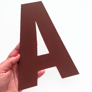 Die Cut Cardstock Cartas de Papel, Extra Grandes Cartas de 8 Pulgadas para Banners, Bunting, Aula y Actividades de Aprendizaje