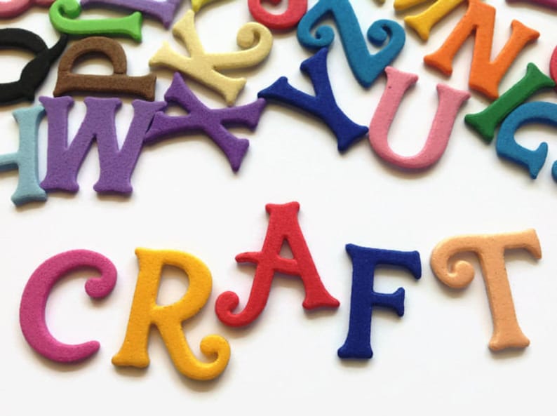 Fun Foam Die Cut Letters EVA Foam Sticker Alphabet Etsy