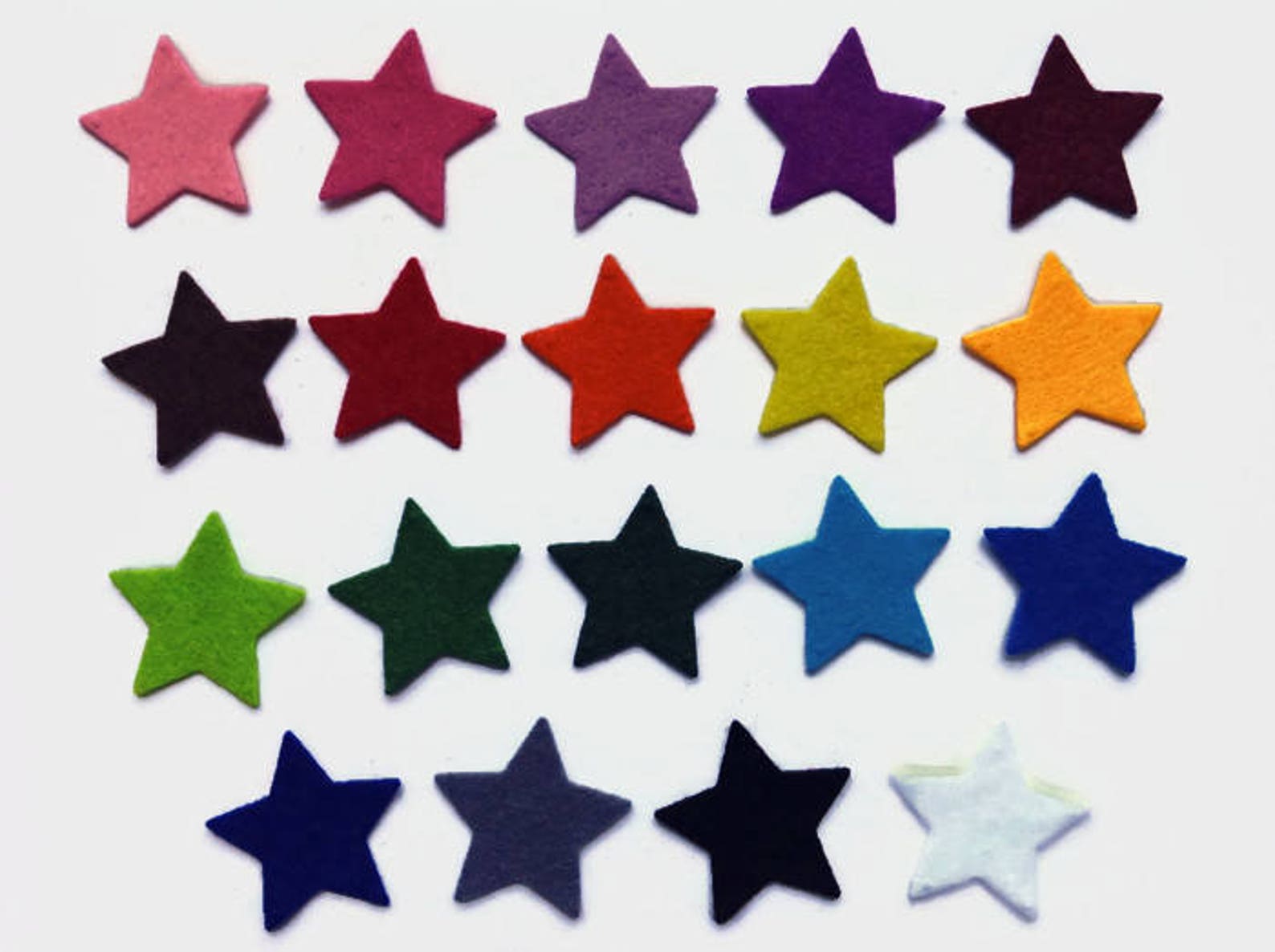 Star Die Cut Colourful Felt Star for Sewing and Craft Etsy