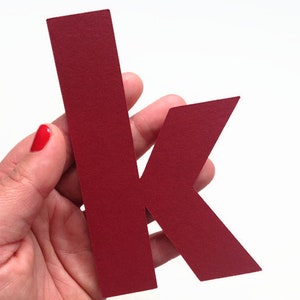 Lettres de 5 pouces, choisissez votre propre grandes lettres de papier cartonné pour mariage, décorations murales, bannières, salle de classe et des activités d’apprentissage