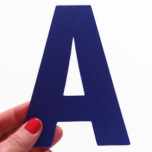 Grandes lettres de 5 pouces, choisissez vos propres lettres en papier cartonné pour les décorations murales, les bannières, les activités en classe et d'apprentissage